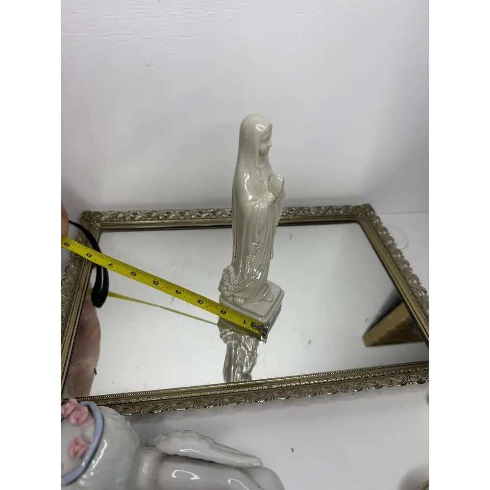 Beautiful Vintage Praying Virgin Mary Madonna Statue